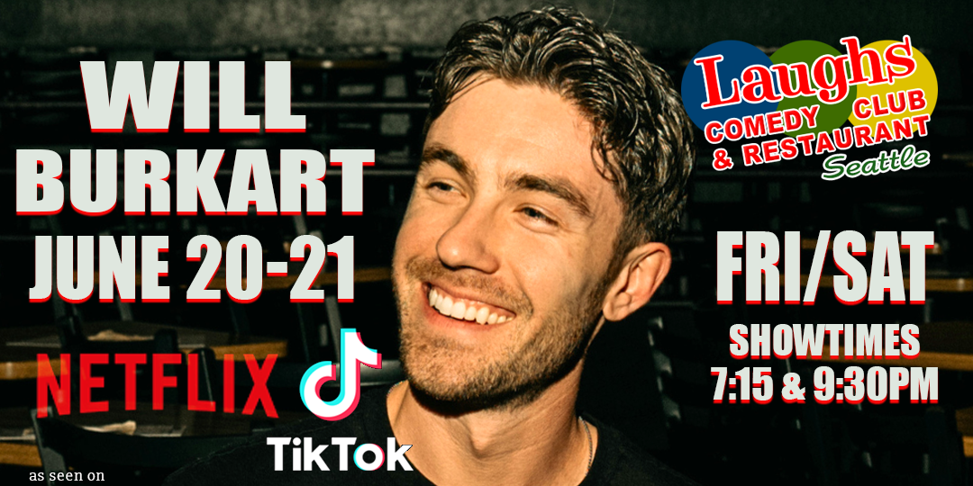 Comedian Will Burkart at Laughs Comedy Club in Seattle