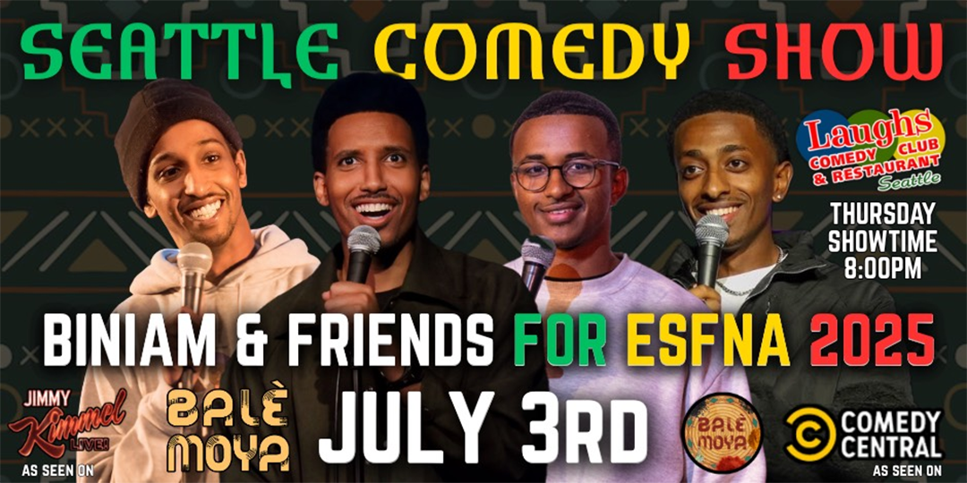 Comedian Biniam Bizuneh and Friends at Laughs Comedy Club in Seattle