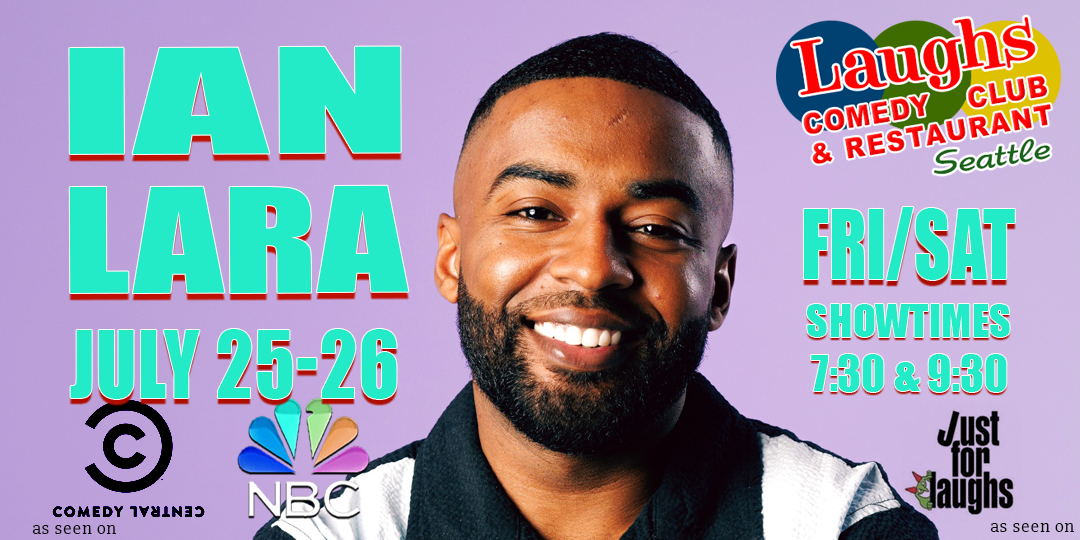 Comedian Ian Lara at Laughs Comedy Club in Seattle
