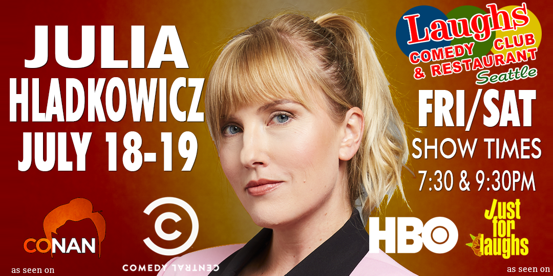 Comedian Julia Hladkowicz at Laughs Comedy Club in Seattle