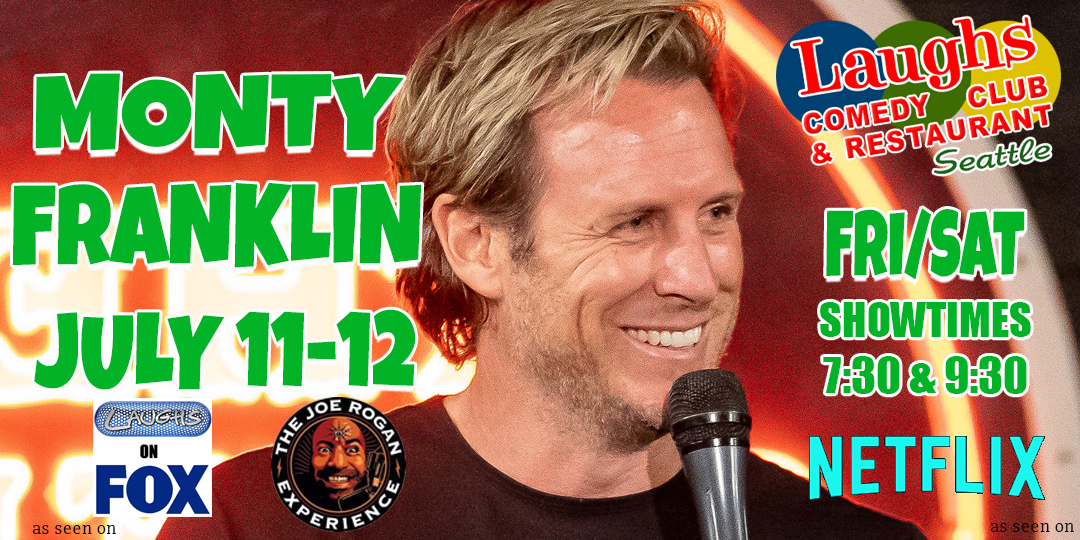Comedian Monty Franklin at Laughs Comedy Club in Seattle