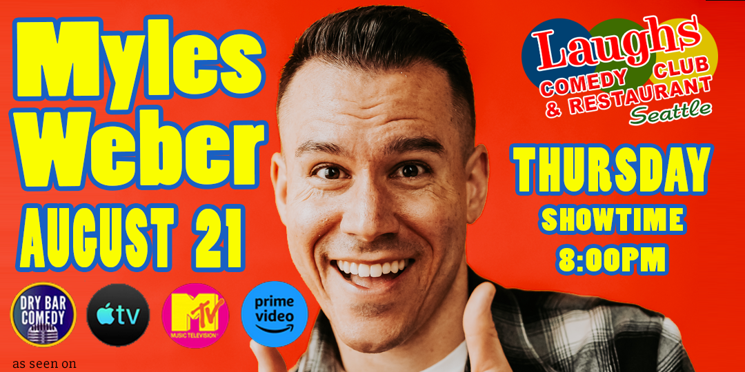 Comedian Myles Weber at Laughs Comedy Club in Seattle