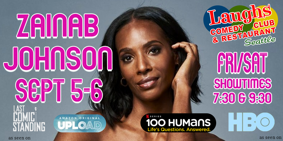 Comedian Zainab Johnson at Laughs Comedy Club in Seattle