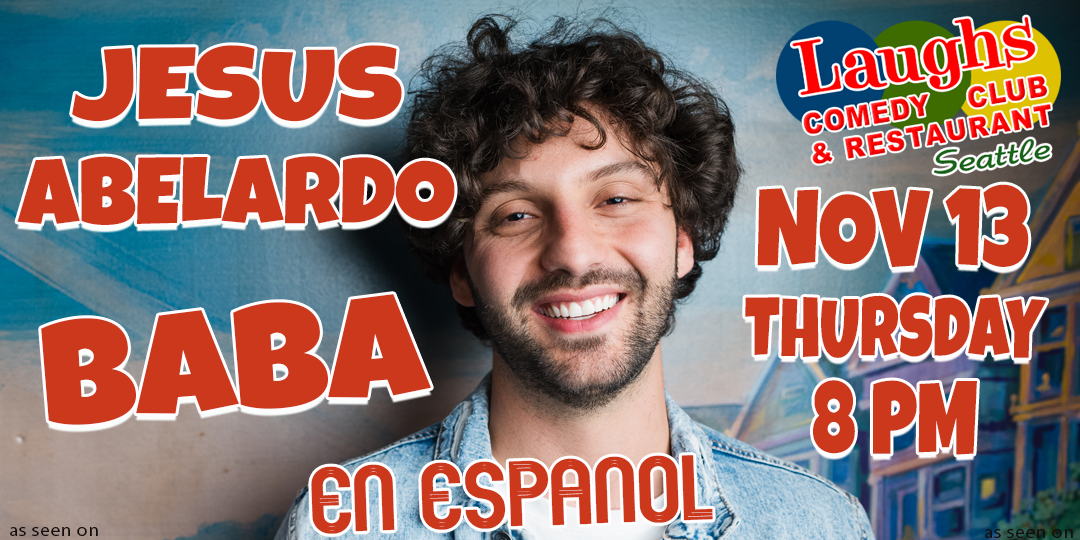 Comedian Jesus 'BABA' Abelardo at Laughs Comedy Club in Seattle