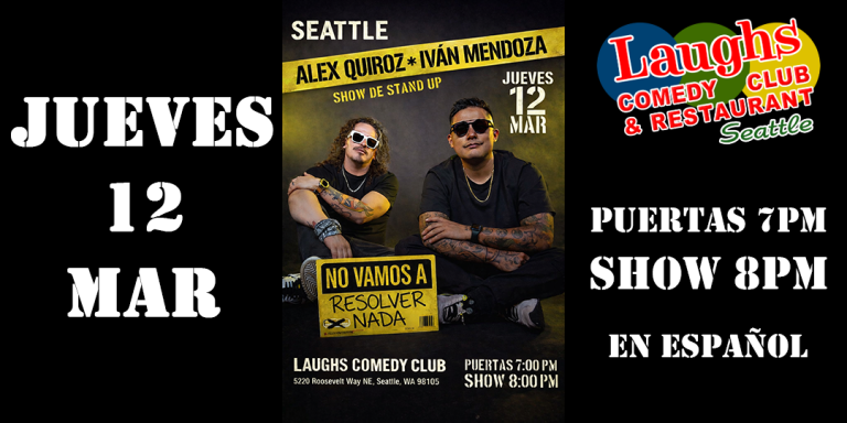Comedy show: Comedians Iván Mendoza y Alex Quiroz(Español)