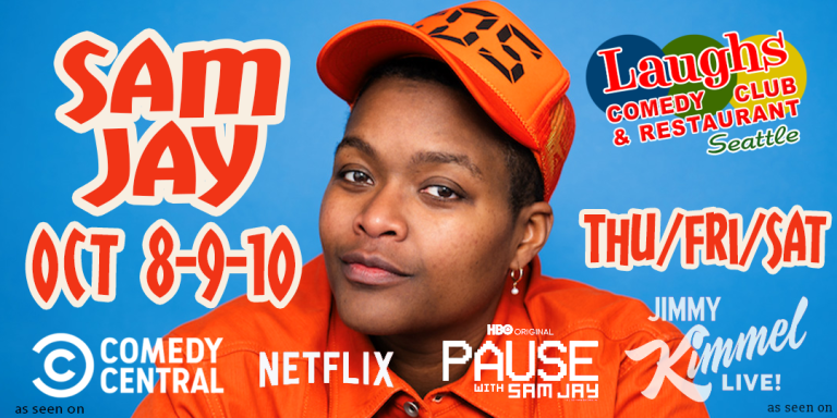 Comedy Show: Sam Jay on Oct 8th – 10th at Laughs Comedy- Seattle