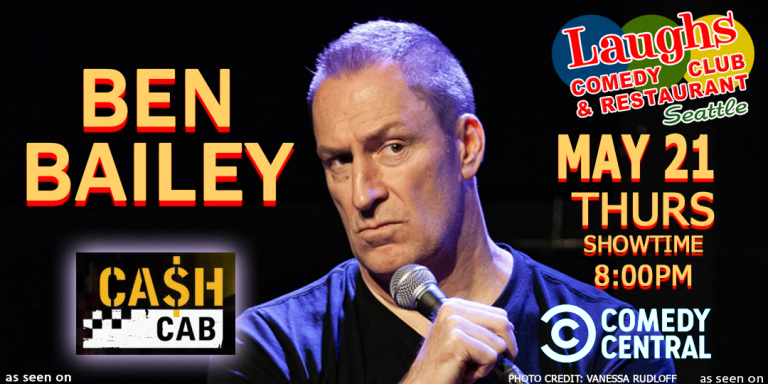 Comedy show: Ben Bailey Thurs. May 21st at 8pm Laughs Comedy