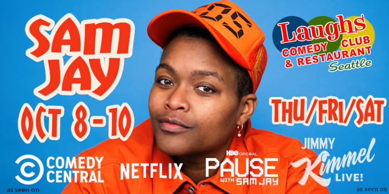 Comedy Show: Sam Jay on Oct 8th – 10th at Laughs Comedy- Seattle