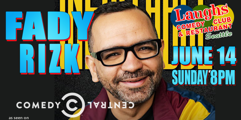 Comedy show: Fady Rizk Sunday June 14th at 8pm
