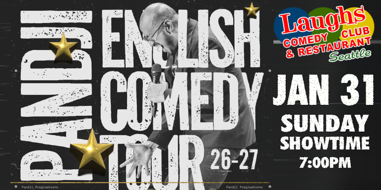 Comedian Pandji – English Tour on Jan. 31st at Laughs Comedy Club- Seattle