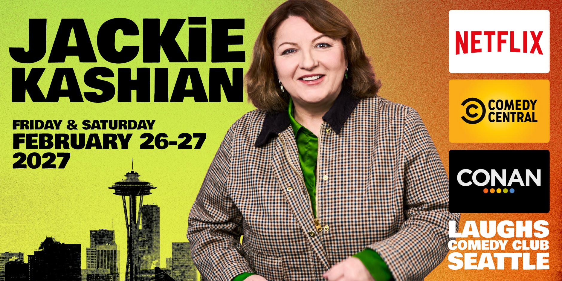Comedy Show: Jackie Kashian Feb. 26th and 27th at Laughs Comedy- Seattle