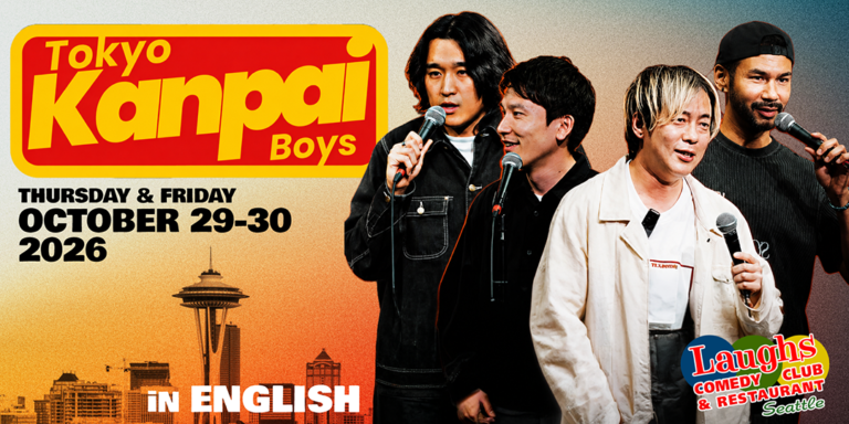 Comedy: Tokyo Kanpai Boys Live -Show is performed in English